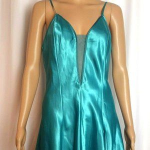 Victoria's Secret Blue Satin Nightgown Size S